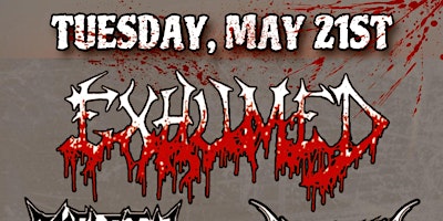 Hauptbild für Stranger Attractions Presents EXHUMED w/ SKELETAL REMAINS and more!!