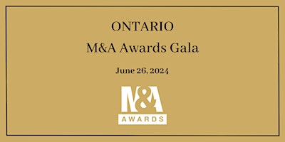 Imagem principal de Ontario M&A Awards Gala 2024