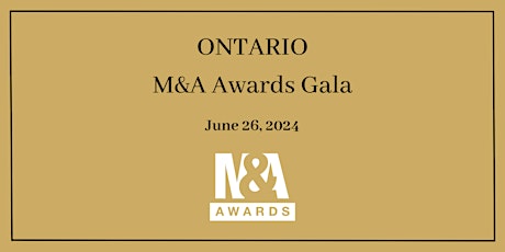 Ontario M&A Awards Gala 2024