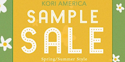 Image principale de KORI AMERICA SPRING/SUMMER SAMPLE SALE