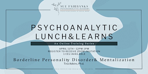 Primaire afbeelding van Borderline Personality Disorder and Mentalization: Free Lunch & Learn