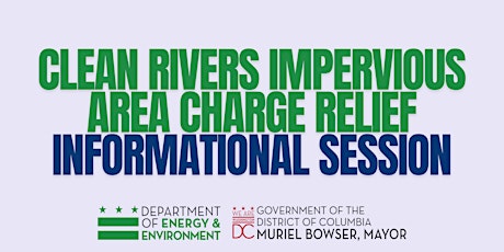 Clean Rivers Impervious Area Charge Relief Informational Session