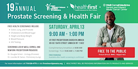 19th ANNUAL Prostate Screening & Health Fair