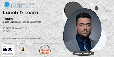 VEL Lunch & Learn: Small Business Finance Essentials with Michael Goodrich primary image