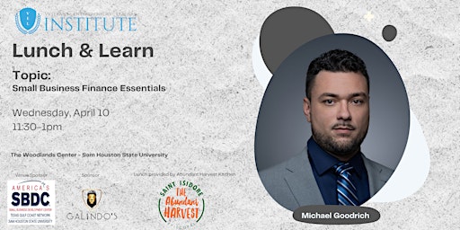 Immagine principale di VEL Lunch & Learn: Small Business Finance Essentials with Michael Goodrich 