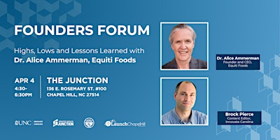 Founders Forum: Dr. Alice Ammerman, Equiti Foods primary image