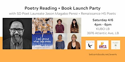 Imagem principal do evento Poetry Reading & Book Launch with Jason Magabo Perez + Renaissance HS Poets