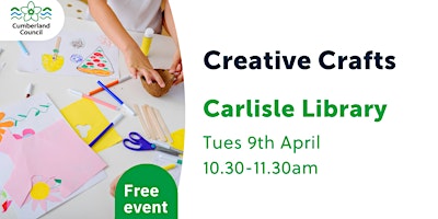Creative Crafts at Carlisle Library primary image