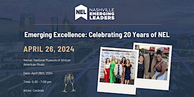 Hauptbild für Nashville Emerging Leaders 20th Anniversary Celebration