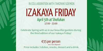 Hauptbild für Izakaya Friday - Spring 2024