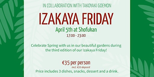 Hauptbild für Izakaya Friday - Spring 2024