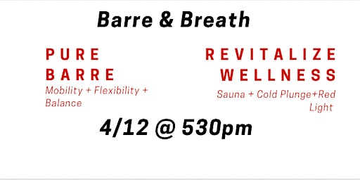 Barre & Breath : A Night of Wellness primary image