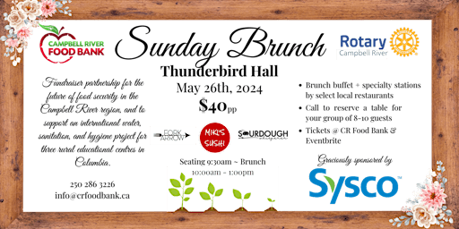 Image principale de Sunday Brunch Fundraiser