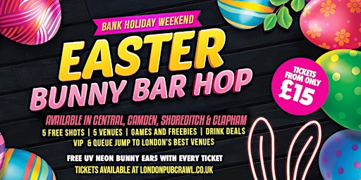 Easter Saturday Bunny Bar Hop London primary image