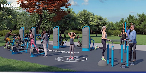 Age-Friendly Outdoor Fitness Lot Ribbon Cutting