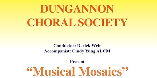 Primaire afbeelding van Dungannon Choral Society Spring Concert 2024: Musical Mosaics