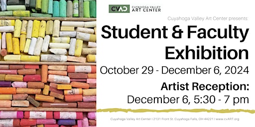 Imagem principal do evento Artist Reception: Student & Faculty Exhibition