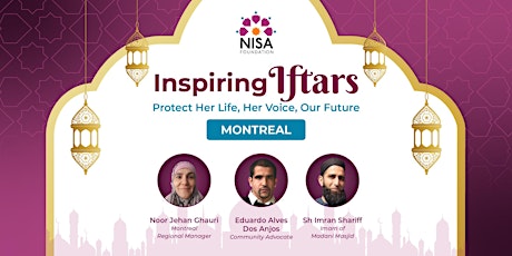 Montreal  Nisa Foundation Inspiring Iftar primary image