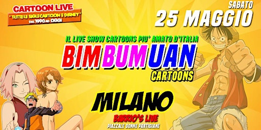 Primaire afbeelding van BIM BUM UAN CARTOONS @BARRIO'S LIVE -MI