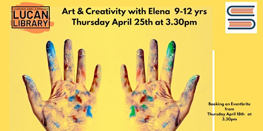 Primaire afbeelding van Art and Creativity with Elena at Lucan Library for  9-12 years