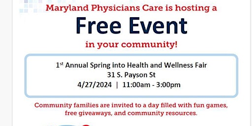 Maryland Physicians Care Spring into Health and Wellness Fair  primärbild