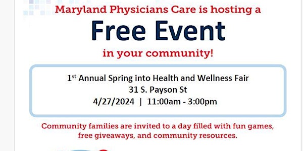 Maryland Physicians Care Spring into Health and Wellness Fair