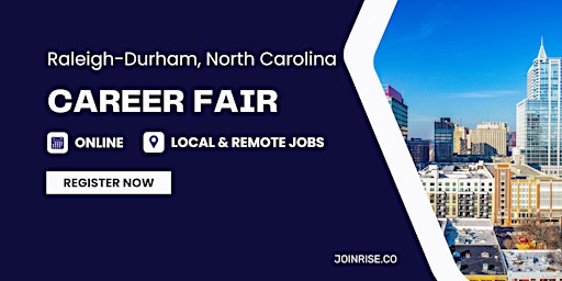 Primaire afbeelding van Raleigh-Durham Jobs - Virtual Career Fair