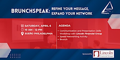 BrunchSpeak: Refine Your Message, Expand Your Network Event Details primary image