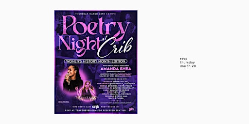 Hauptbild für TDN Poetry Night / March 2024