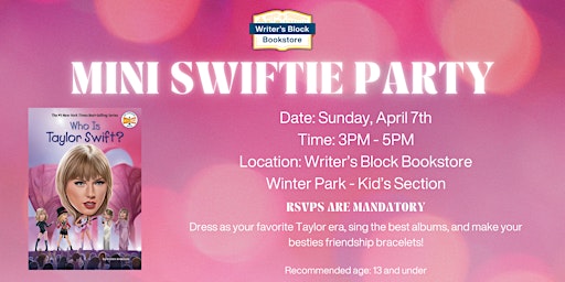 Imagem principal do evento Mini Swiftie Party