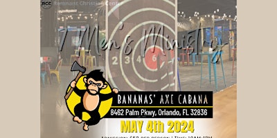 Imagem principal de RCC Men's outing: Banana's AXE CABANA!