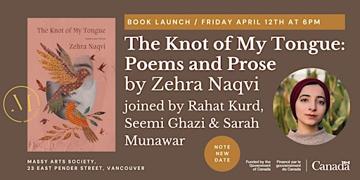 Imagen principal de The Knot of My Tongue: Poems and Prose by Zehra Naqvi with guests