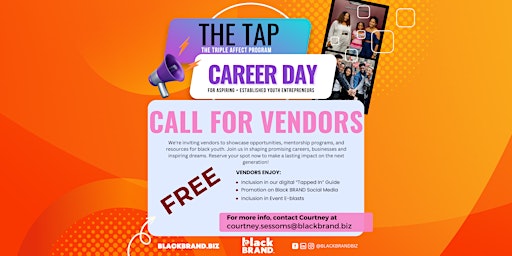 Imagem principal de CALLING ALL VENDORS | YOUTH CAREER DAY