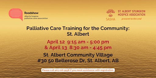 Imagen principal de Palliative Care Training for the Community: St. Albert