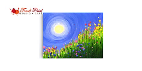 In-Studio Paint Night - Spring Flowers in the Grass Acrylic Painting primary image