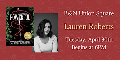 Lauren Roberts celebrates POWERFUL: A Powerless Story at B&N Union Square  primärbild