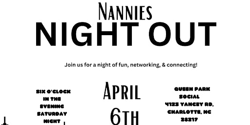 Nannies Night Out primary image