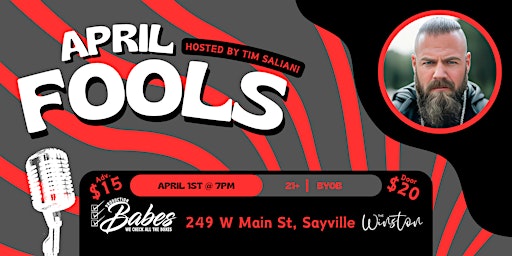 Imagem principal do evento April Fools - Comedy at The Winston, Hosted by Tim Saliani