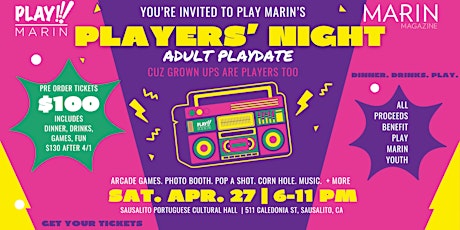 Play Marin's Players' Night Fundraiser