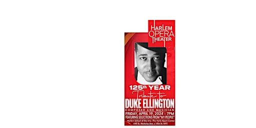 Imagem principal do evento Copy of 125th Year Tribute to Duke Ellington