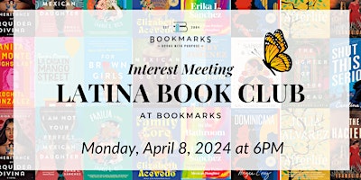 Primaire afbeelding van Latina Book Club at Bookmarks- Interest Meeting