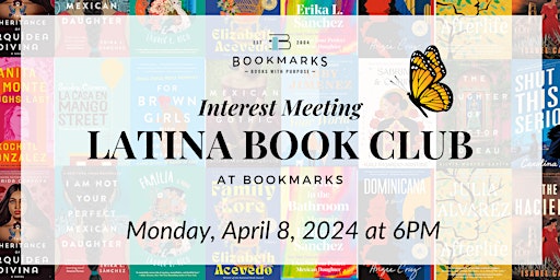 Imagem principal do evento Latina Book Club at Bookmarks- Interest Meeting