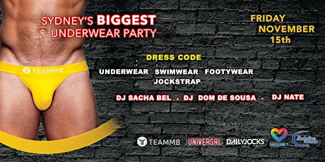 Sydney's BIGGEST Underwear Party primary image
