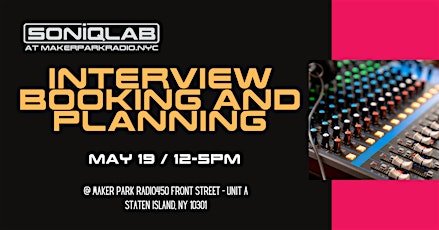 Interview Booking & Planning at SONIQLAB