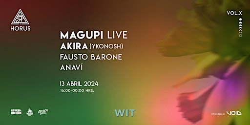 Imagem principal do evento Horus Sessions Vol. X w/MAGUPI (Portugal)  Live