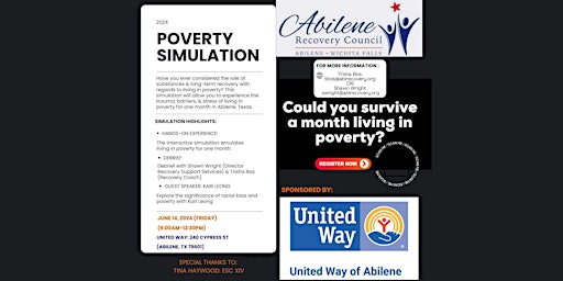 Hauptbild für Connecting Poverty & Substance Use Simulation 2024