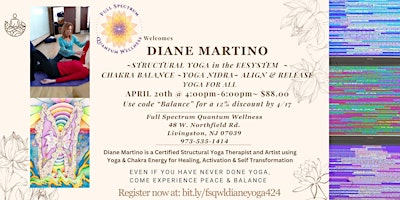 Primaire afbeelding van Structural Yoga with Diane Martino in Full Spectrum's 24-unit EESystem