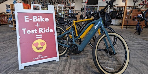 Immagine principale di Getting to Know E-Bikes — Landry's Needham E-Bike Clinic & Event 