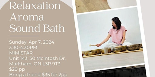 Imagem principal do evento Relaxation Aroma Sound Bath