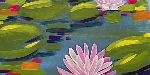 Water Lilies in Mod - Paint and Sip by Classpop!™ primary image